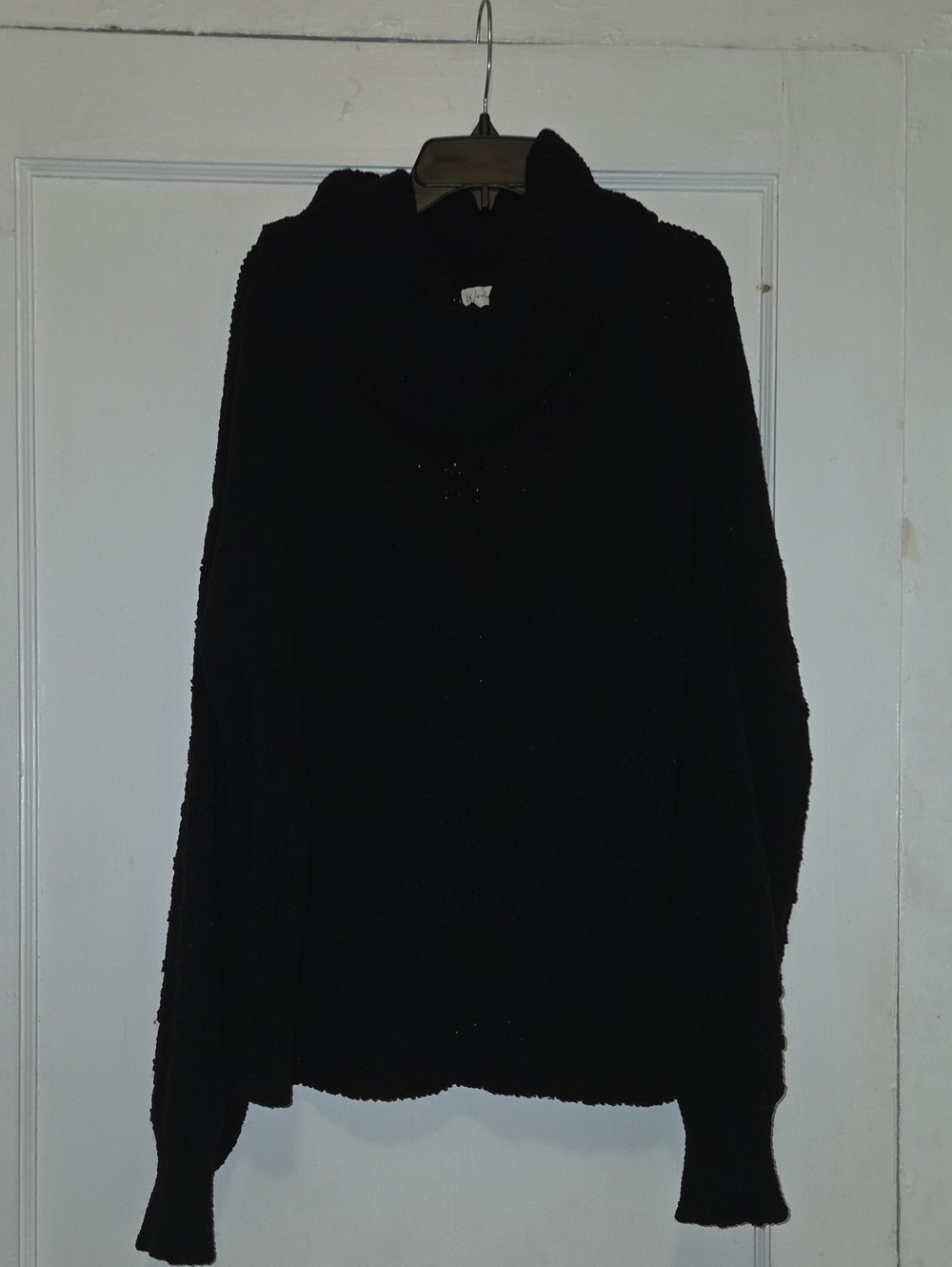 Wonderly Black Cowl Neck Cozy Knit Sweater